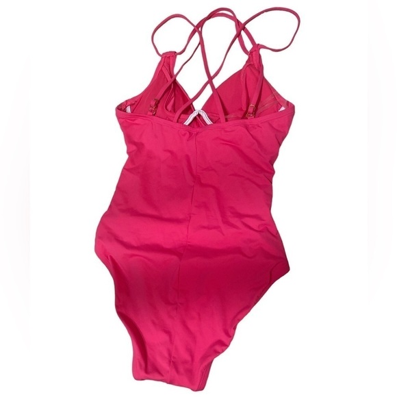 La Blanca Island Goddess Pink One Piece Double Strappy Swimwear Size 2 (… - Picture 3 of 14